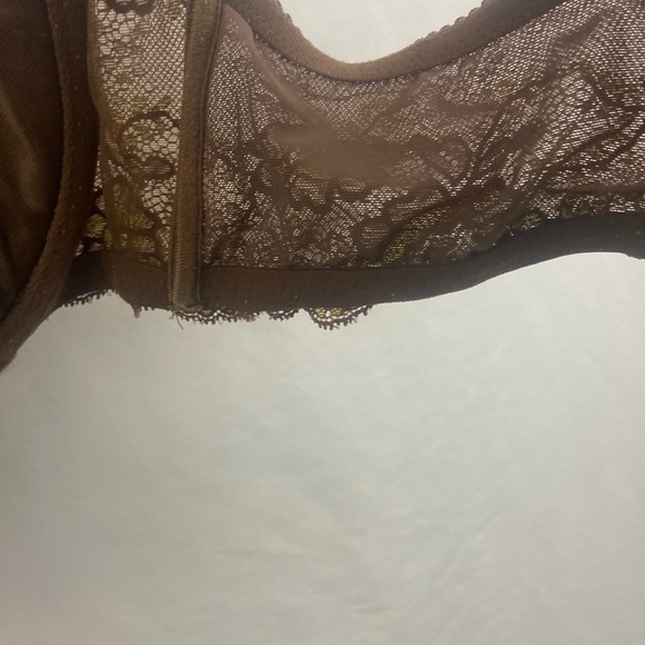Ambrielle Womens Brown Lace Floral 40D Bra - Picture 10 of 11